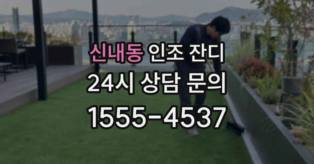 신내동 인조 잔디
