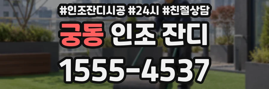 궁동 인조 잔디