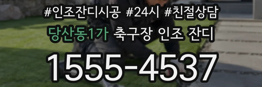 당산동1가 축구장 인조 잔디