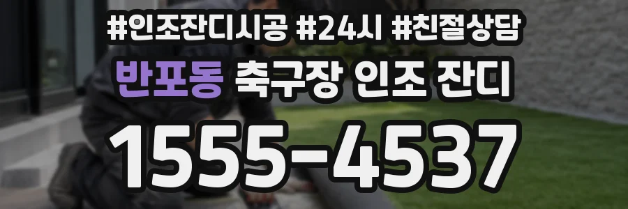 반포동 축구장 인조 잔디