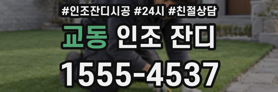 교동 인조 잔디
