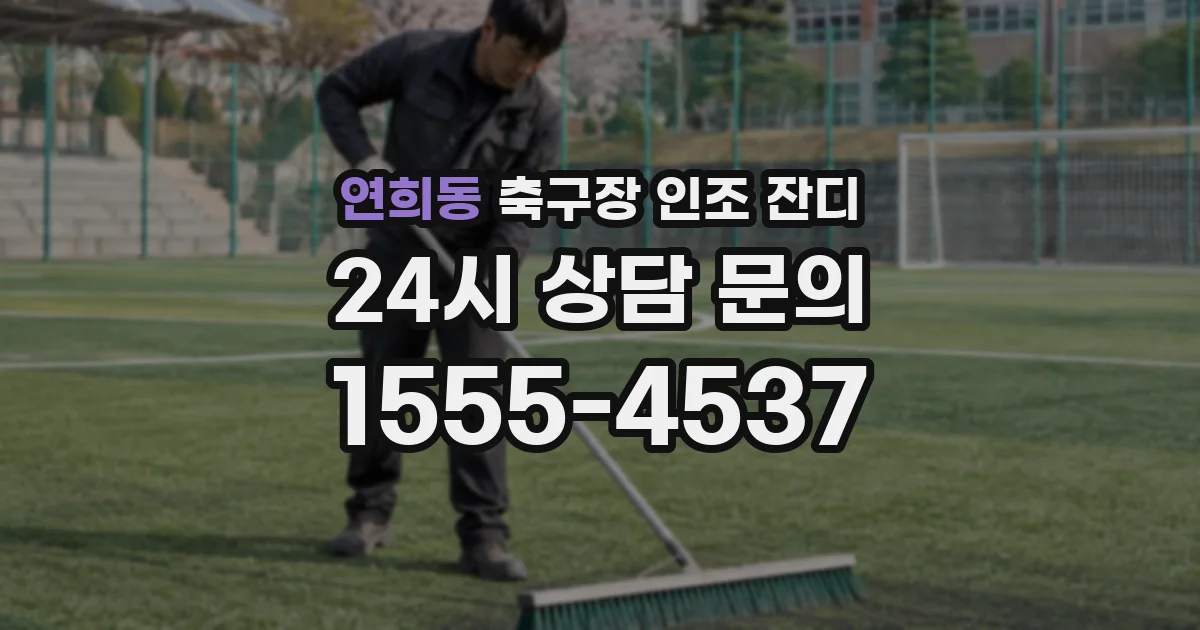 연희동 축구장 인조 잔디