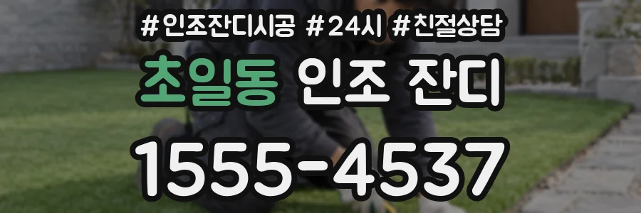 초일동 인조 잔디