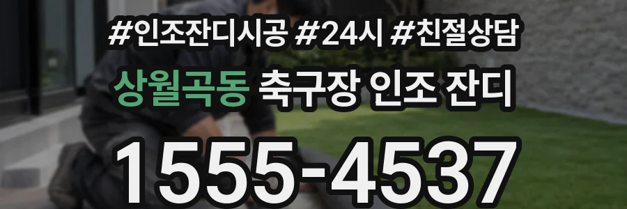 상월곡동 축구장 인조 잔디