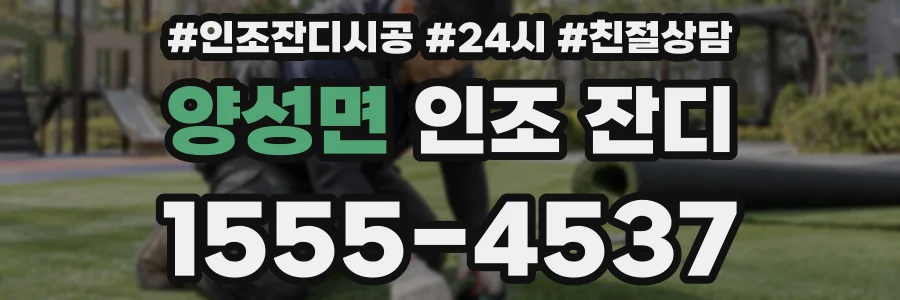 양성면 인조 잔디