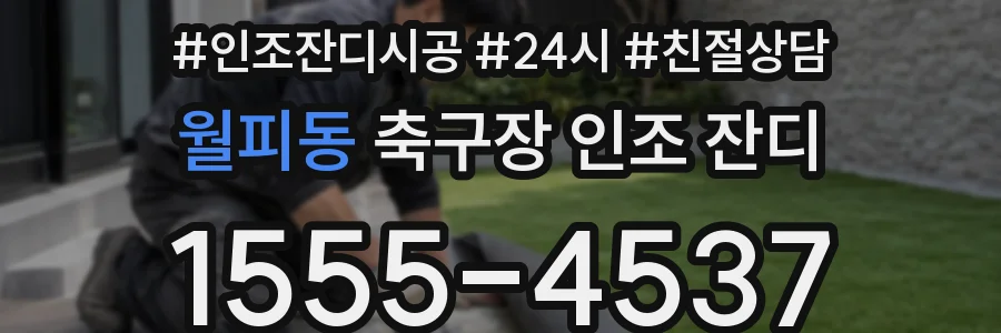월피동 축구장 인조 잔디