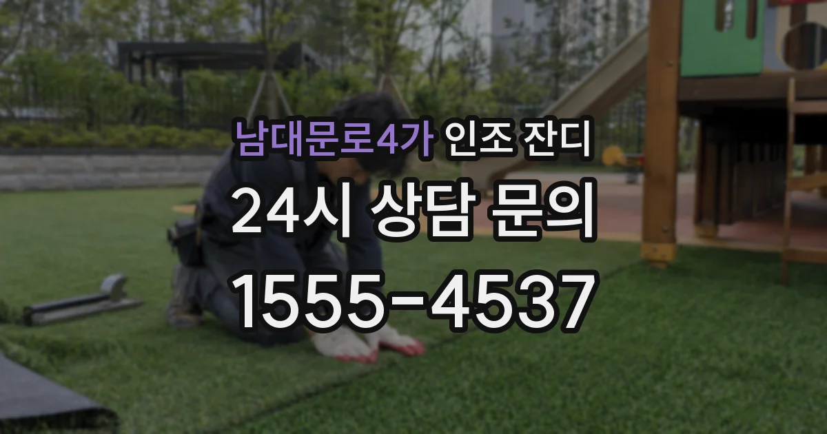 남대문로4가 인조 잔디