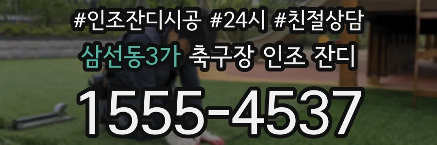 삼선동3가 축구장 인조 잔디
