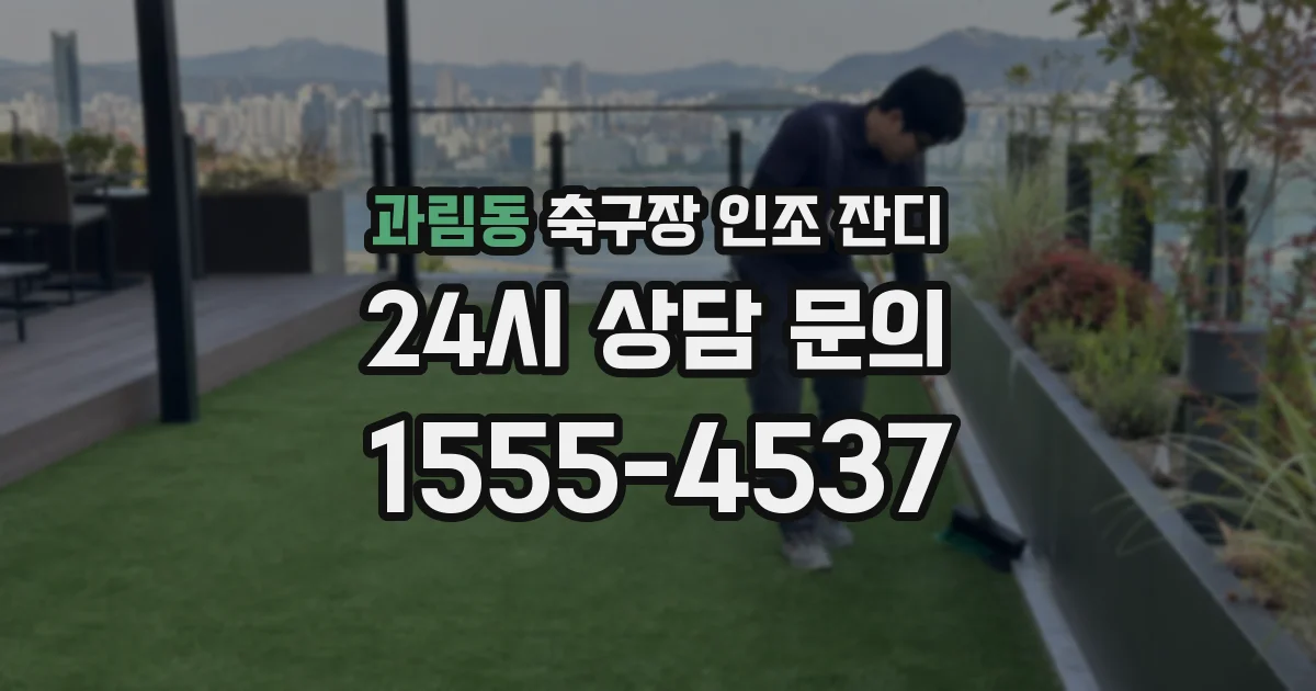 과림동 축구장 인조 잔디