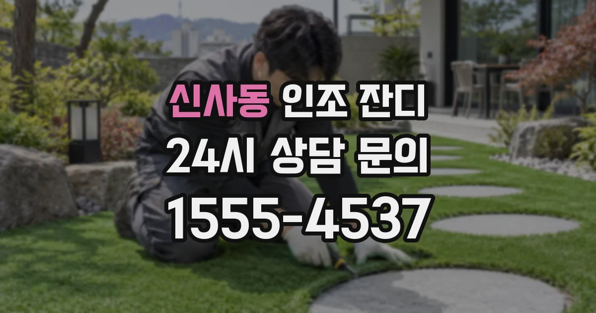 신사동 인조 잔디
