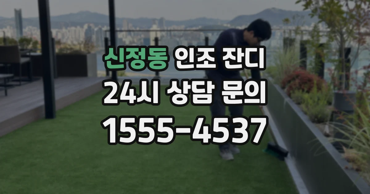 신정동 인조 잔디