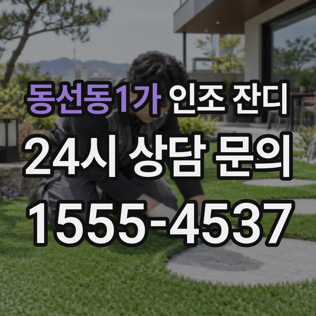 동선동1가 인조 잔디