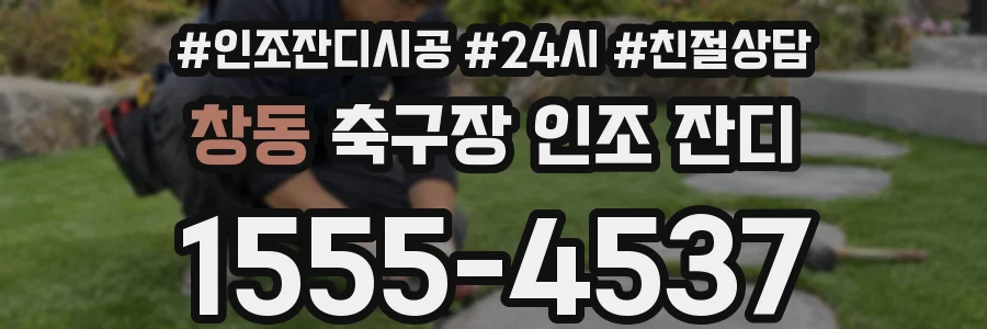 창동 축구장 인조 잔디