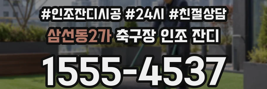 삼선동2가 축구장 인조 잔디