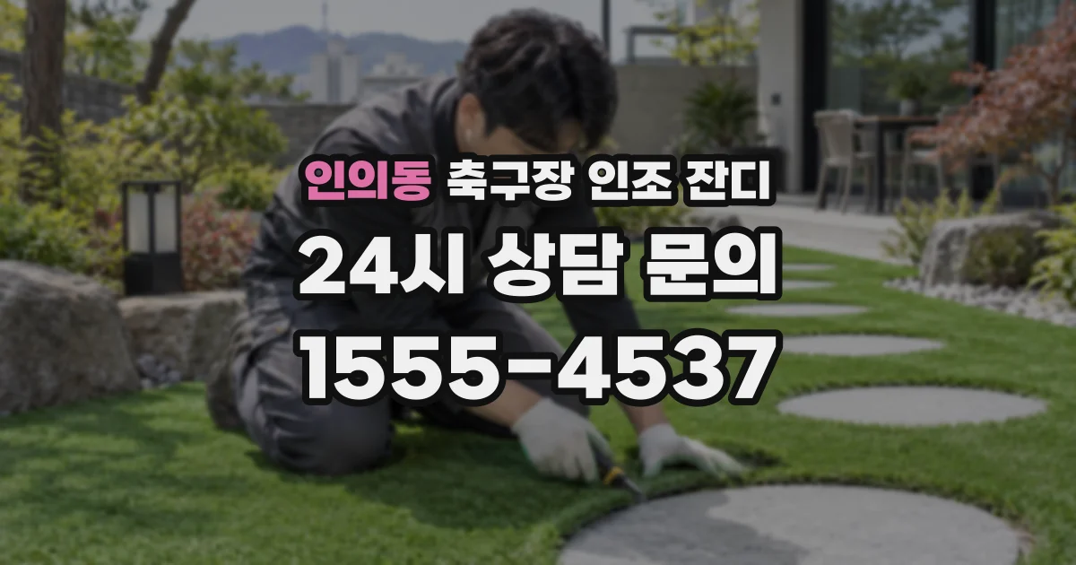 인의동 축구장 인조 잔디