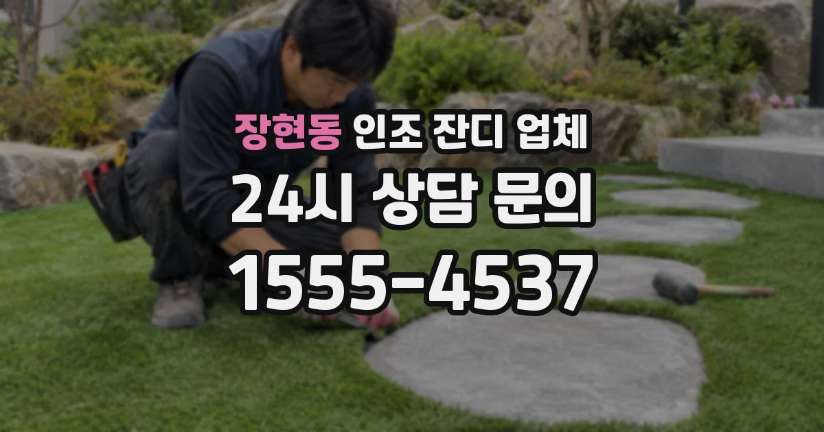 장현동 인조 잔디 업체