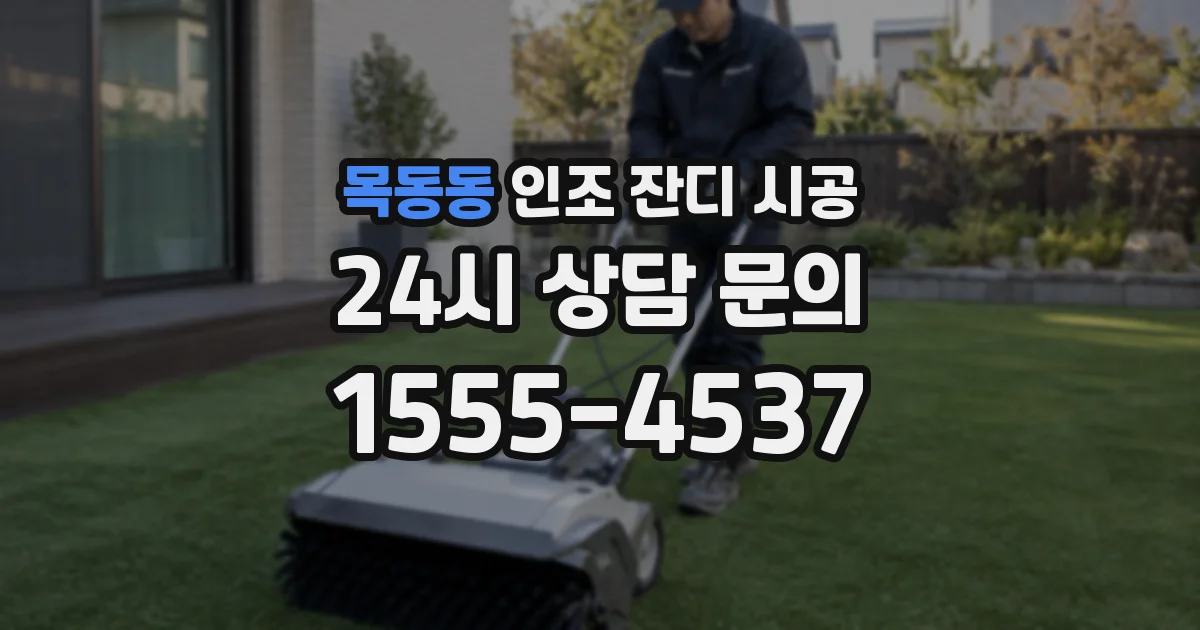 목동동 인조 잔디 시공