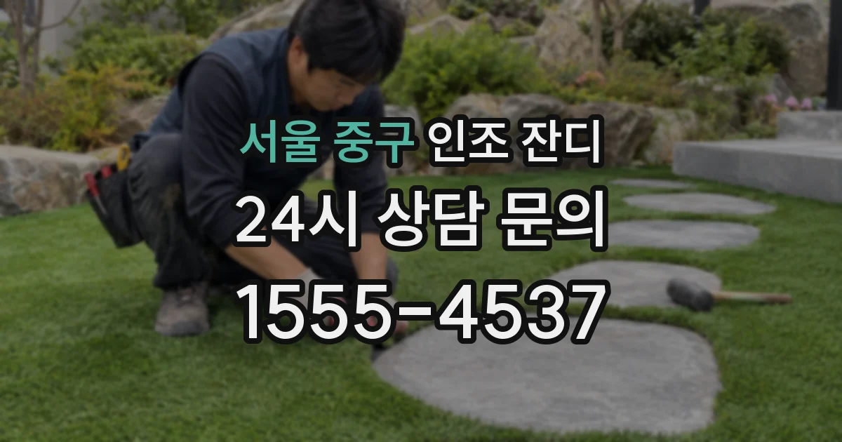 서울 중구 인조 잔디