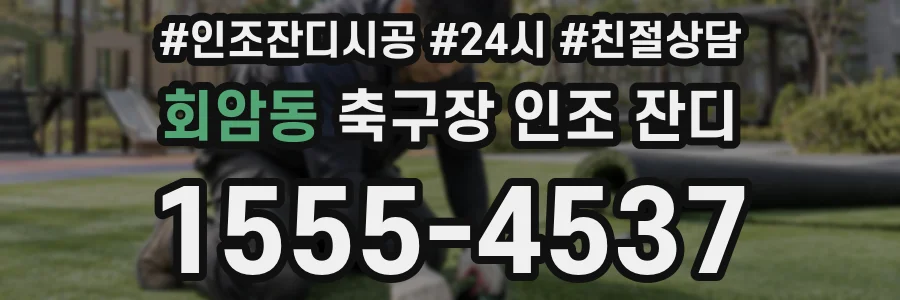 회암동 축구장 인조 잔디