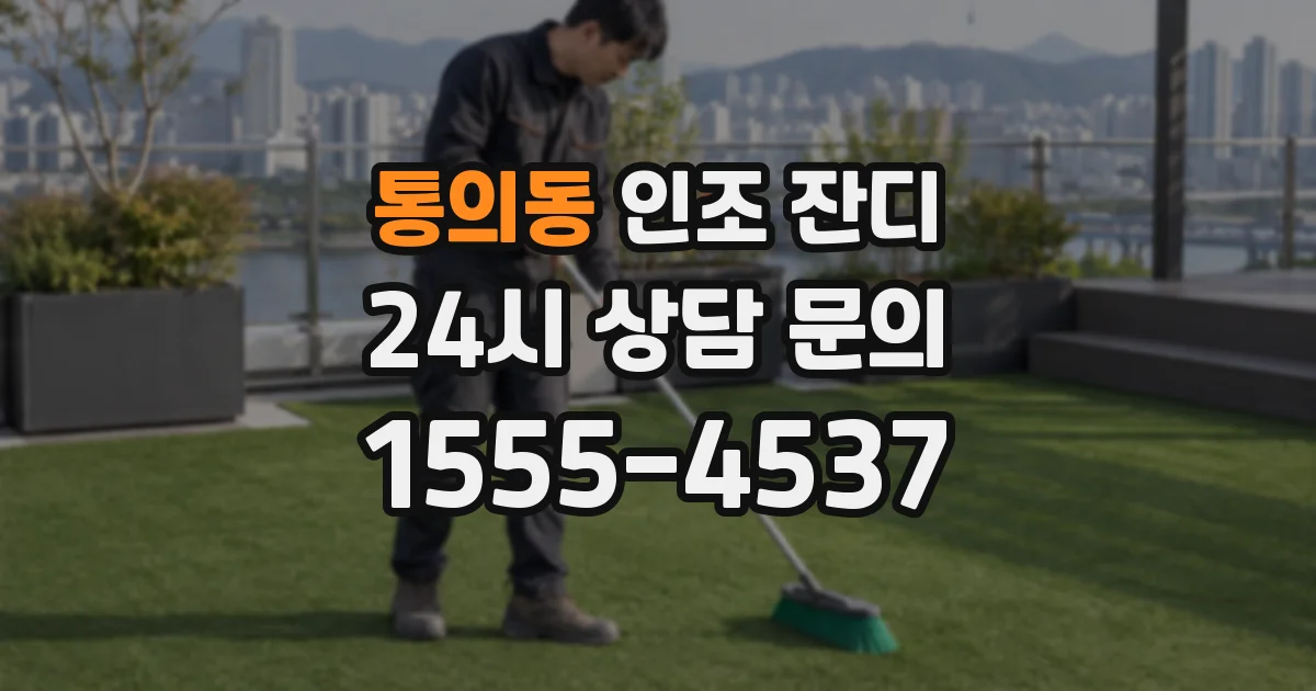 통의동 인조 잔디