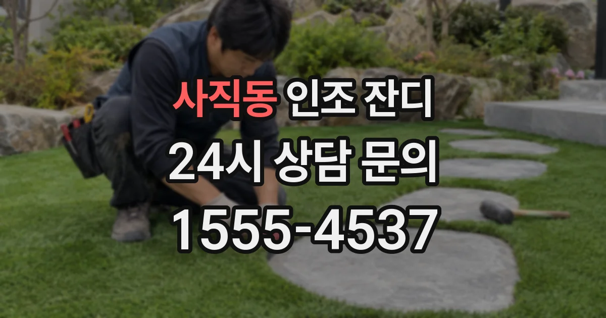사직동 인조 잔디