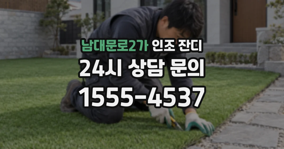 남대문로2가 인조 잔디