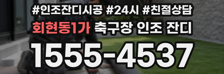 회현동1가 축구장 인조 잔디
