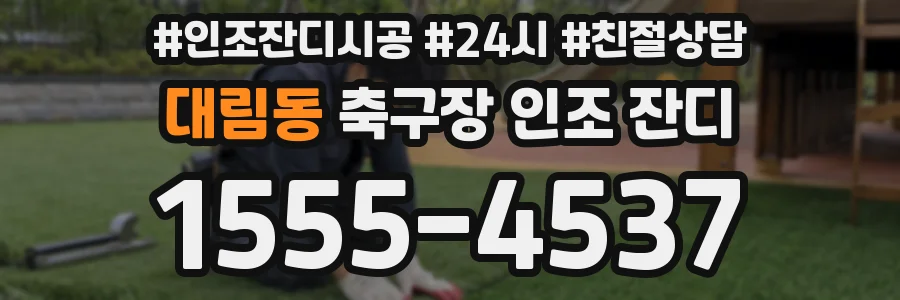 대림동 축구장 인조 잔디