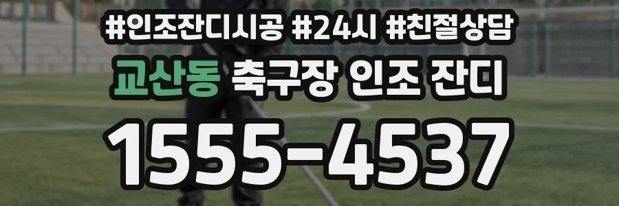 교산동 축구장 인조 잔디