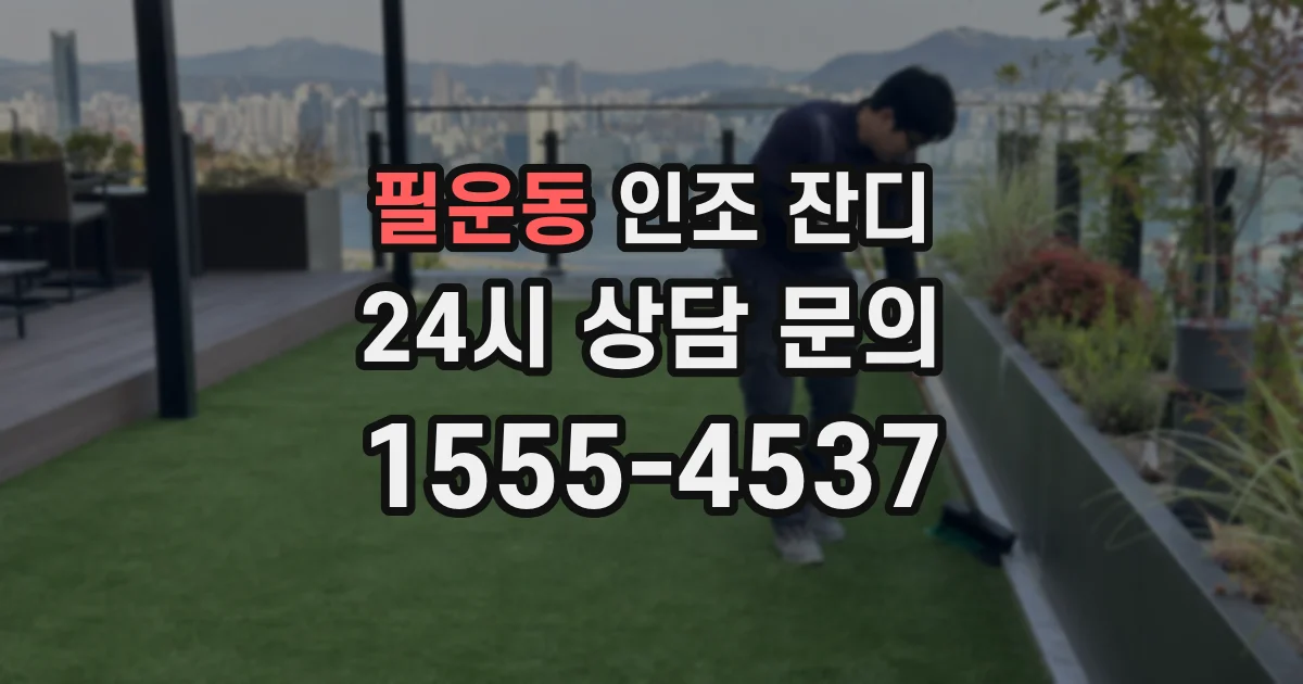 필운동 인조 잔디