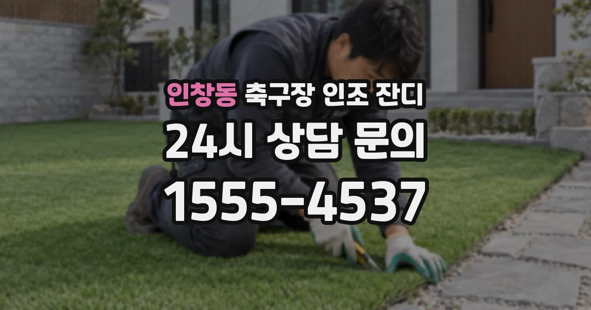 인창동 축구장 인조 잔디
