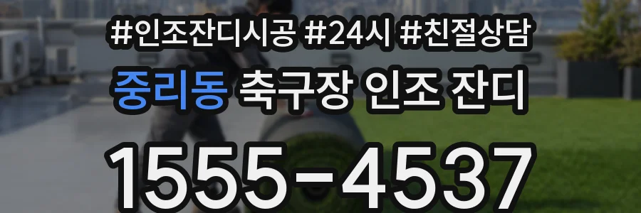 중리동 축구장 인조 잔디