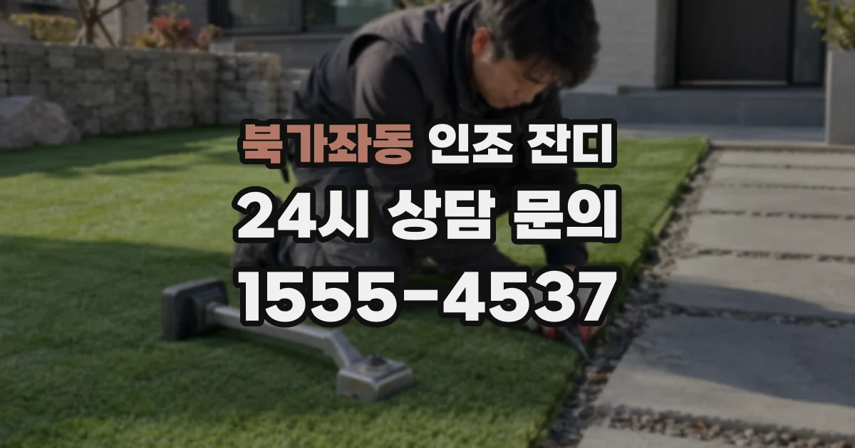 북가좌동 인조 잔디