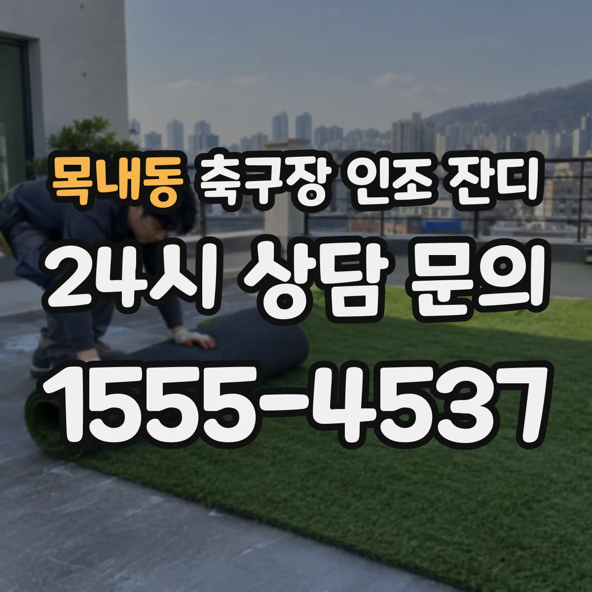 목내동 축구장 인조 잔디