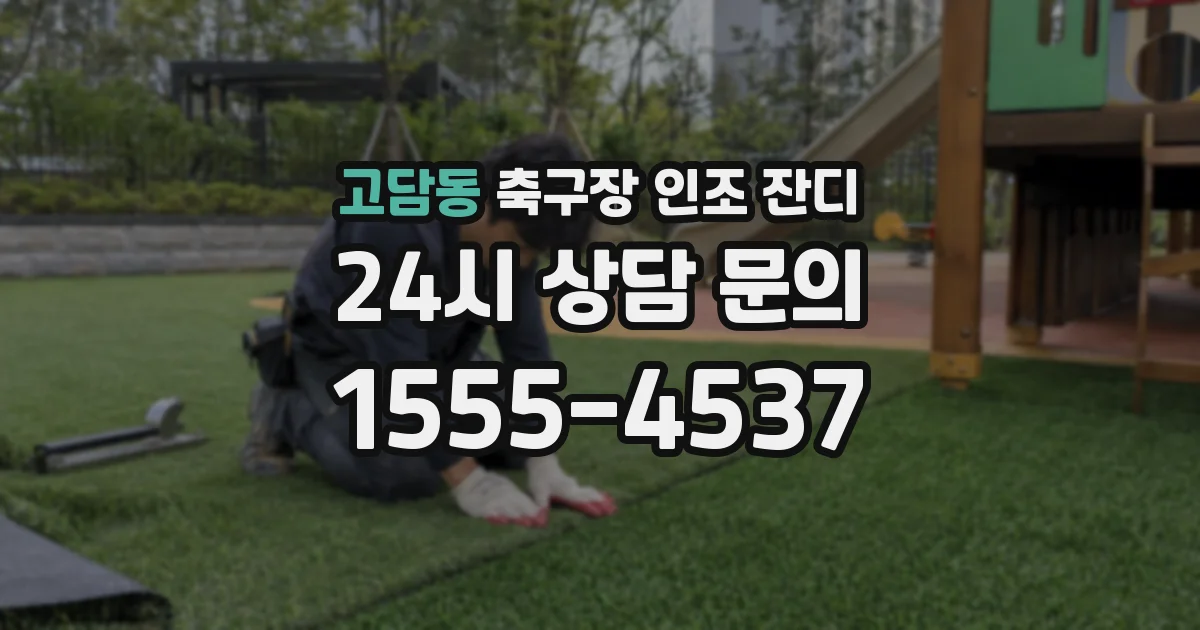 고담동 축구장 인조 잔디