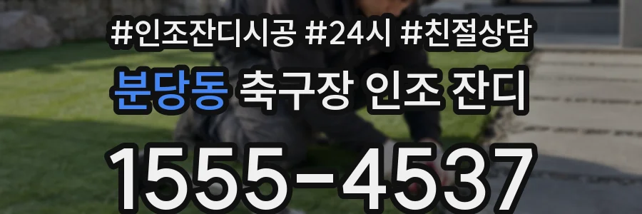 분당동 축구장 인조 잔디
