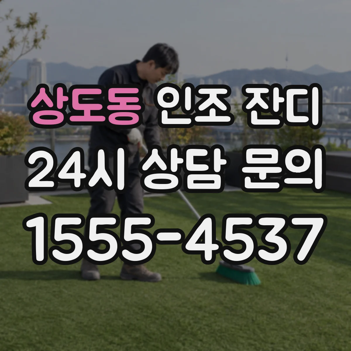 상도동 인조 잔디