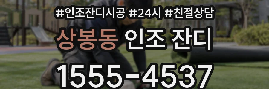 상봉동 인조 잔디