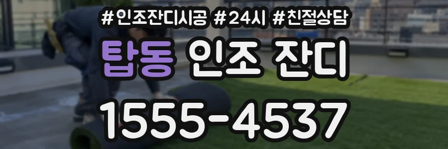 탑동 인조 잔디