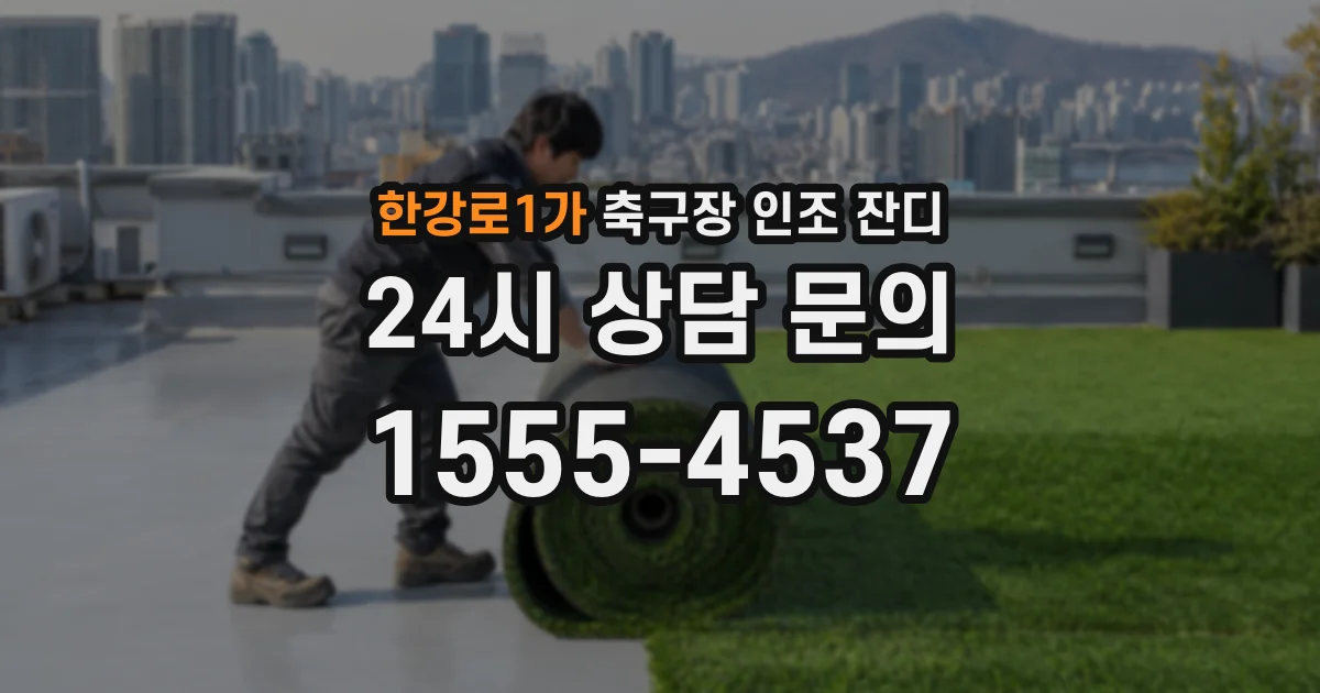 한강로1가 축구장 인조 잔디