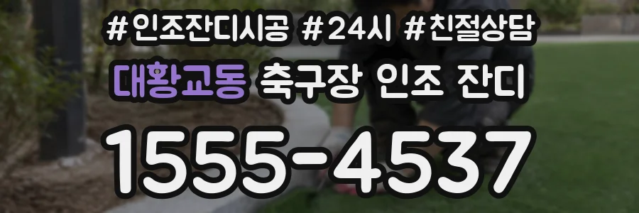 대황교동 축구장 인조 잔디
