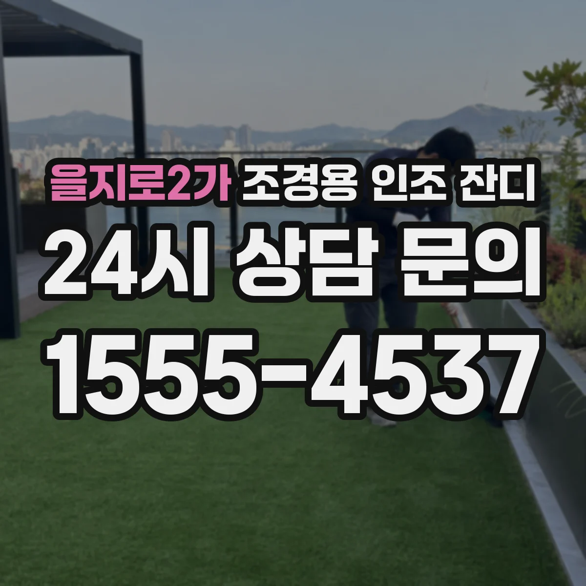 을지로2가 조경용 인조 잔디