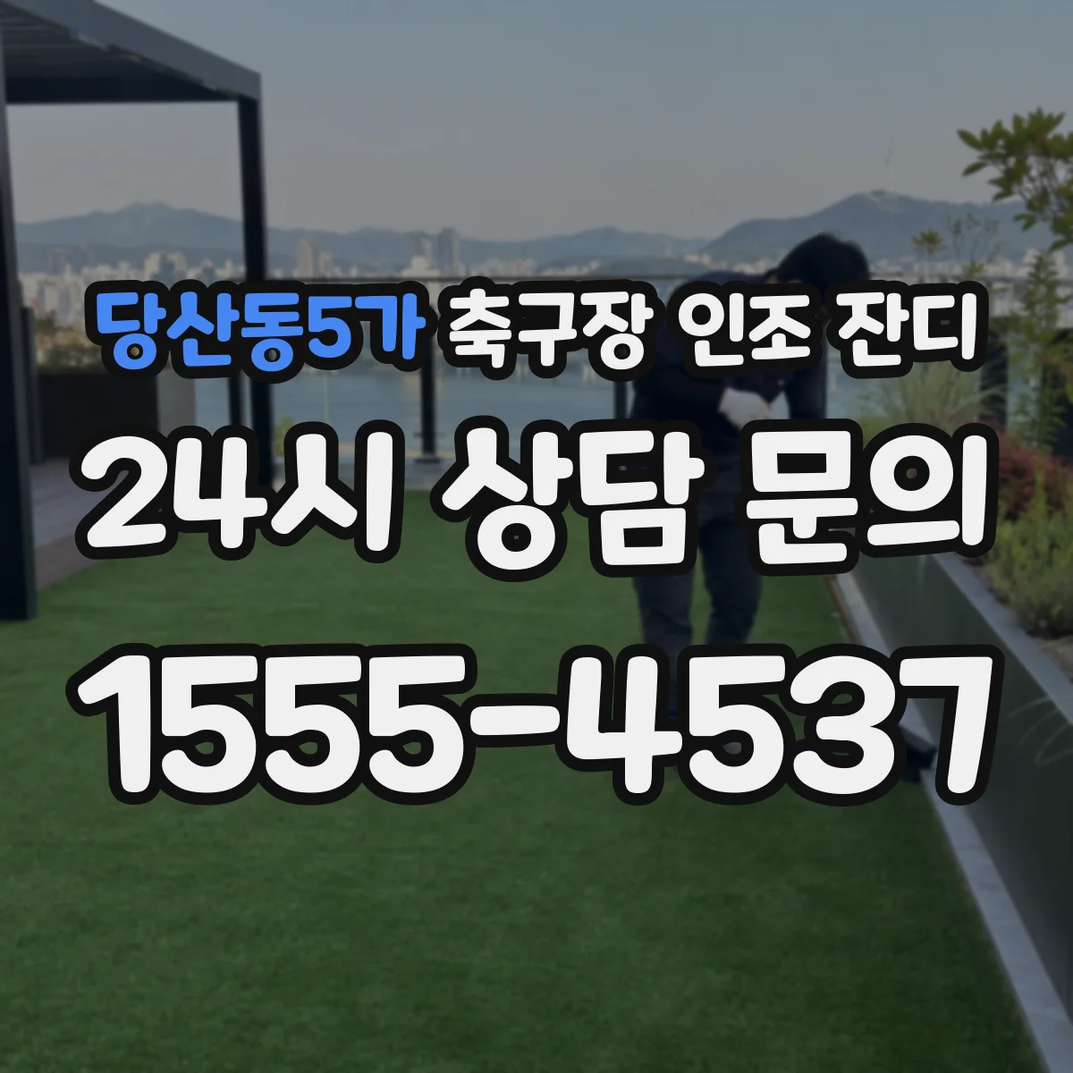 당산동5가 축구장 인조 잔디