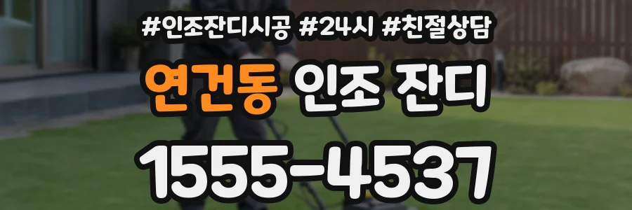 연건동 인조 잔디