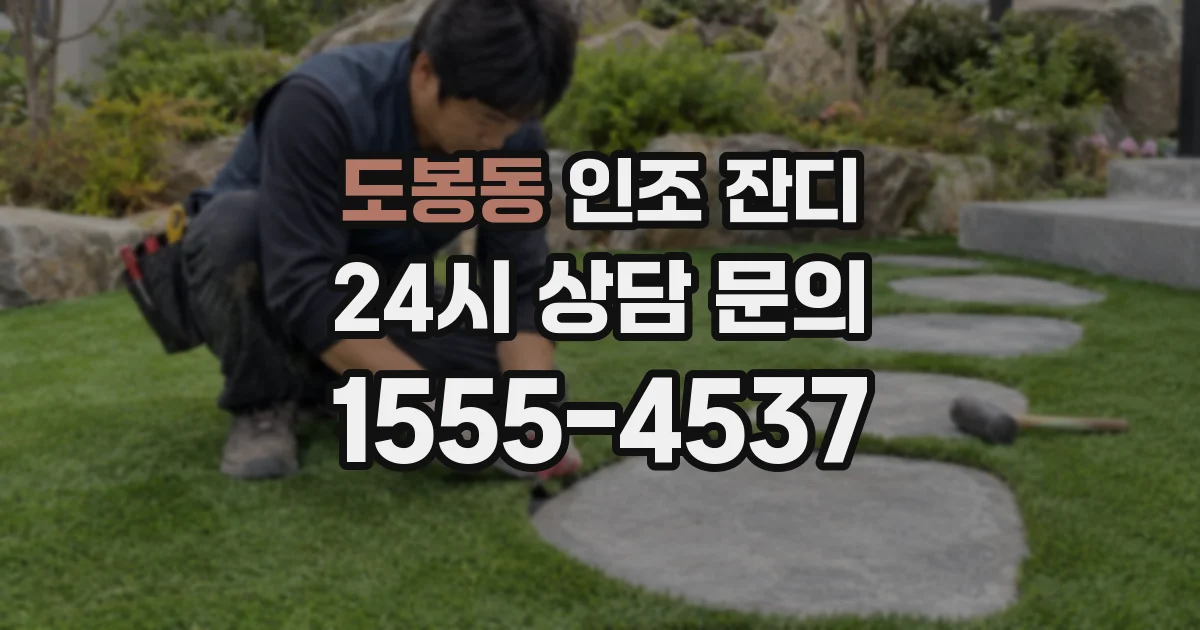 도봉동 인조 잔디