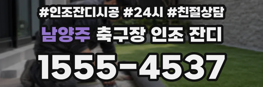 남양주 축구장 인조 잔디