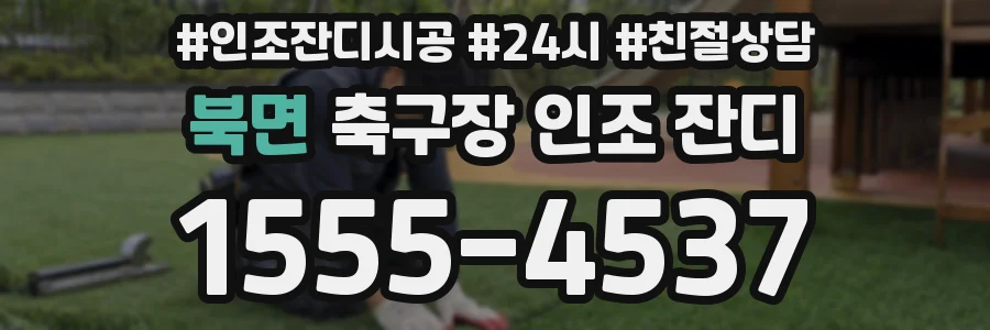 북면 축구장 인조 잔디