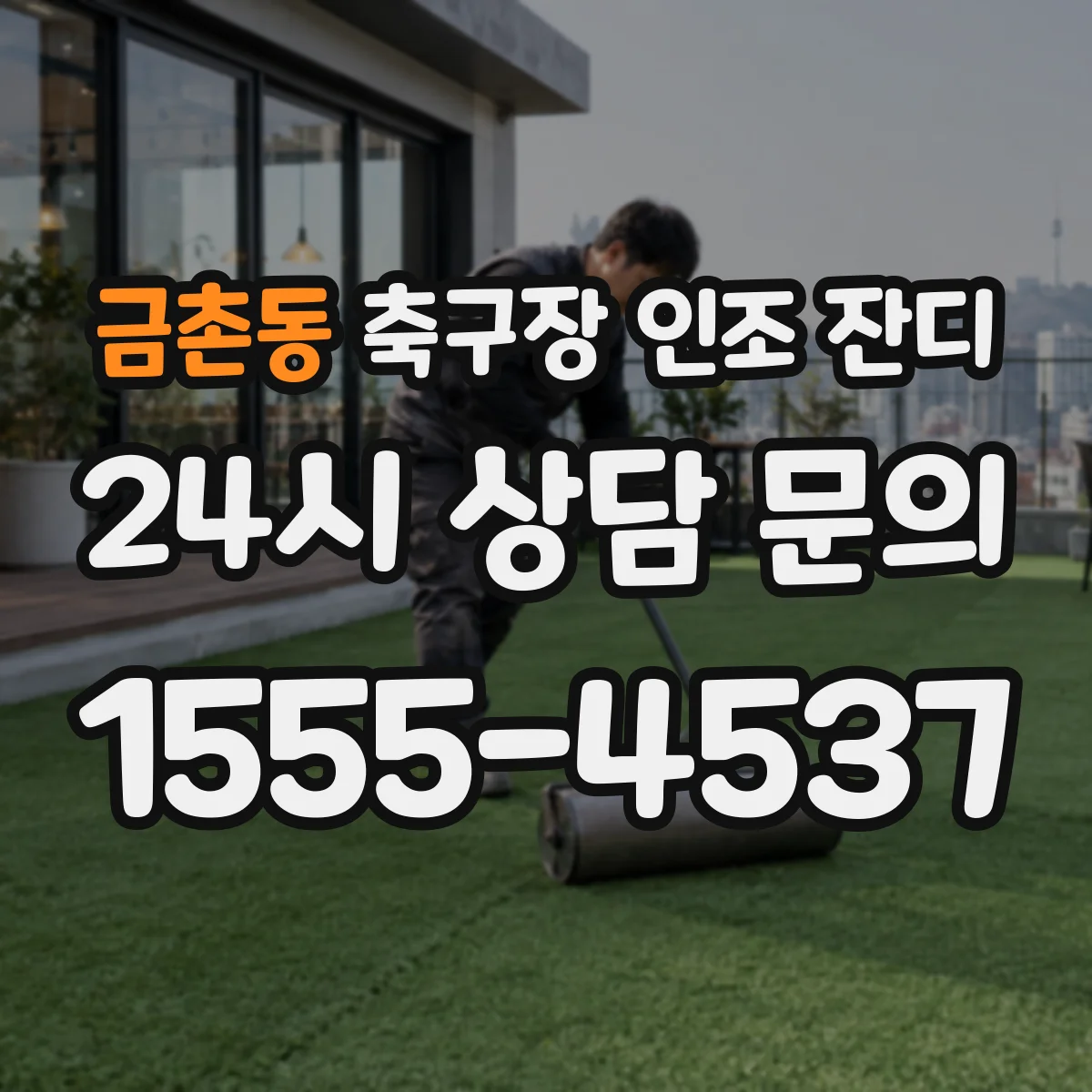 금촌동 축구장 인조 잔디
