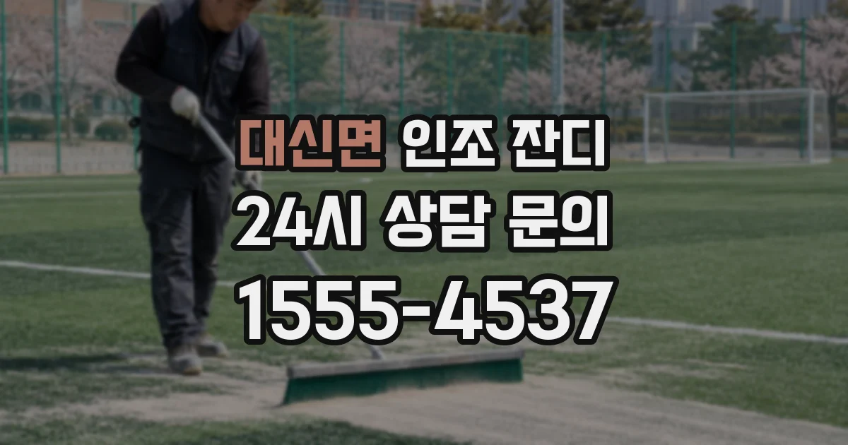 대신면 인조 잔디