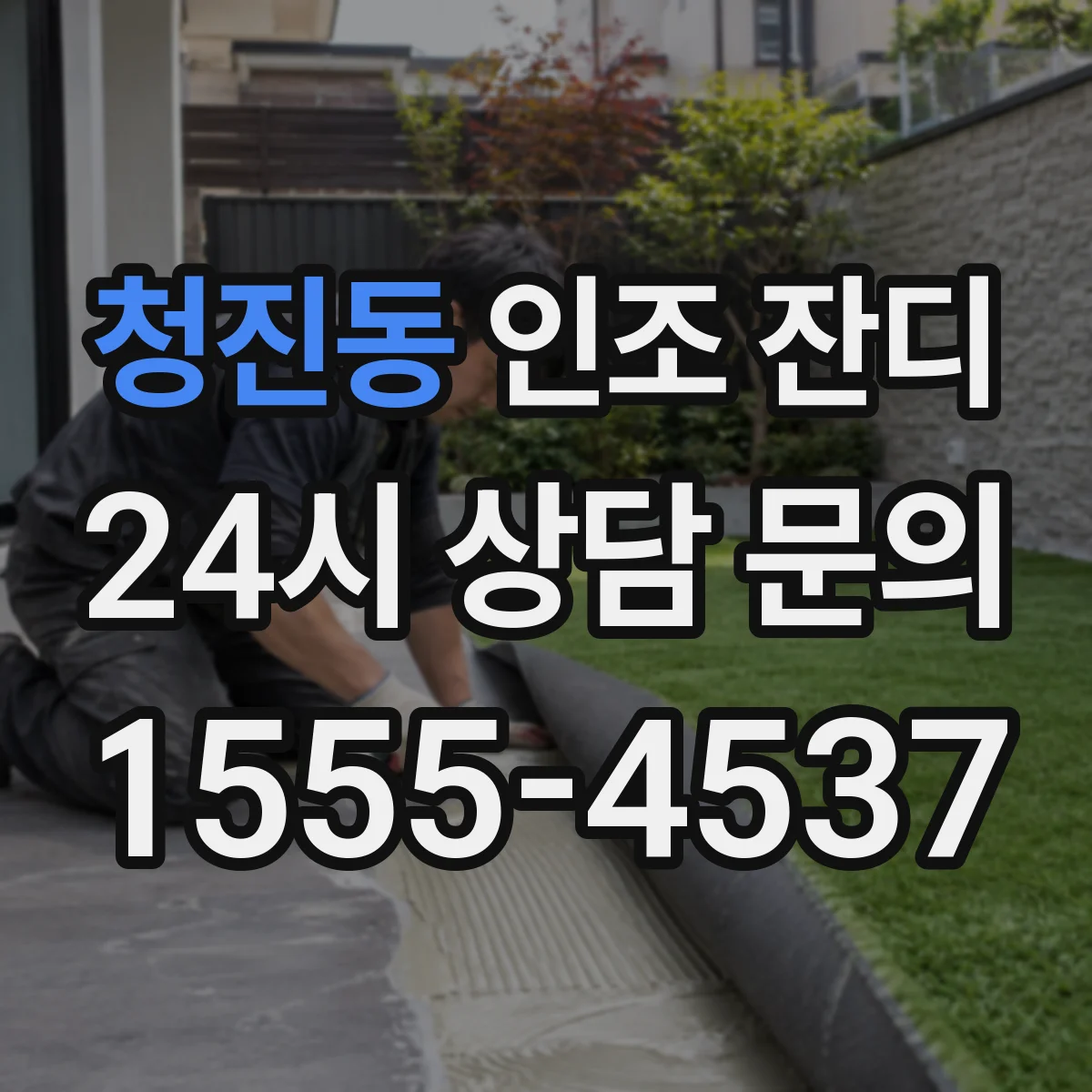청진동 인조 잔디